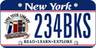 NY Library License Plate